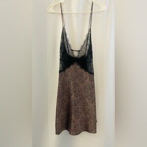 Victoria's Secret Animal Print Lace Chemise
